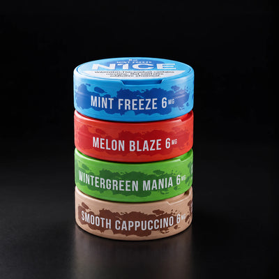 N1CE 4 flavor mix pack nicotine pouches 6mg