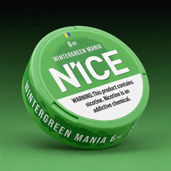 N1CE Wintergreen Mania 6mg tobacco-free nicotine pouches can
